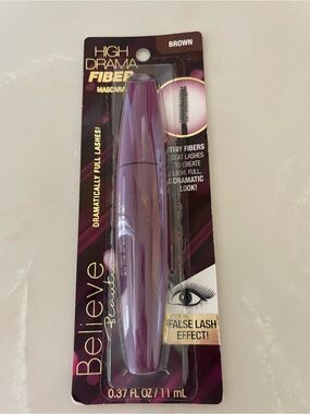 Believe Beauty High Drama Fiber Mascara - Brown